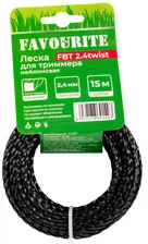 FAVOURITE Леска для триммера, d=3мм, длина 15м, витой квадрат, FBT 3.0twist